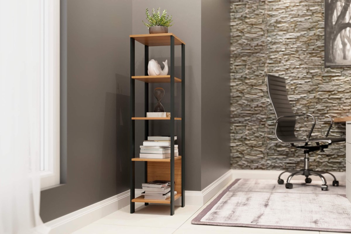 Torre con 5 Estantes Estilo Industrial 100% Mdf - Balton - F28JPF - F28JPF