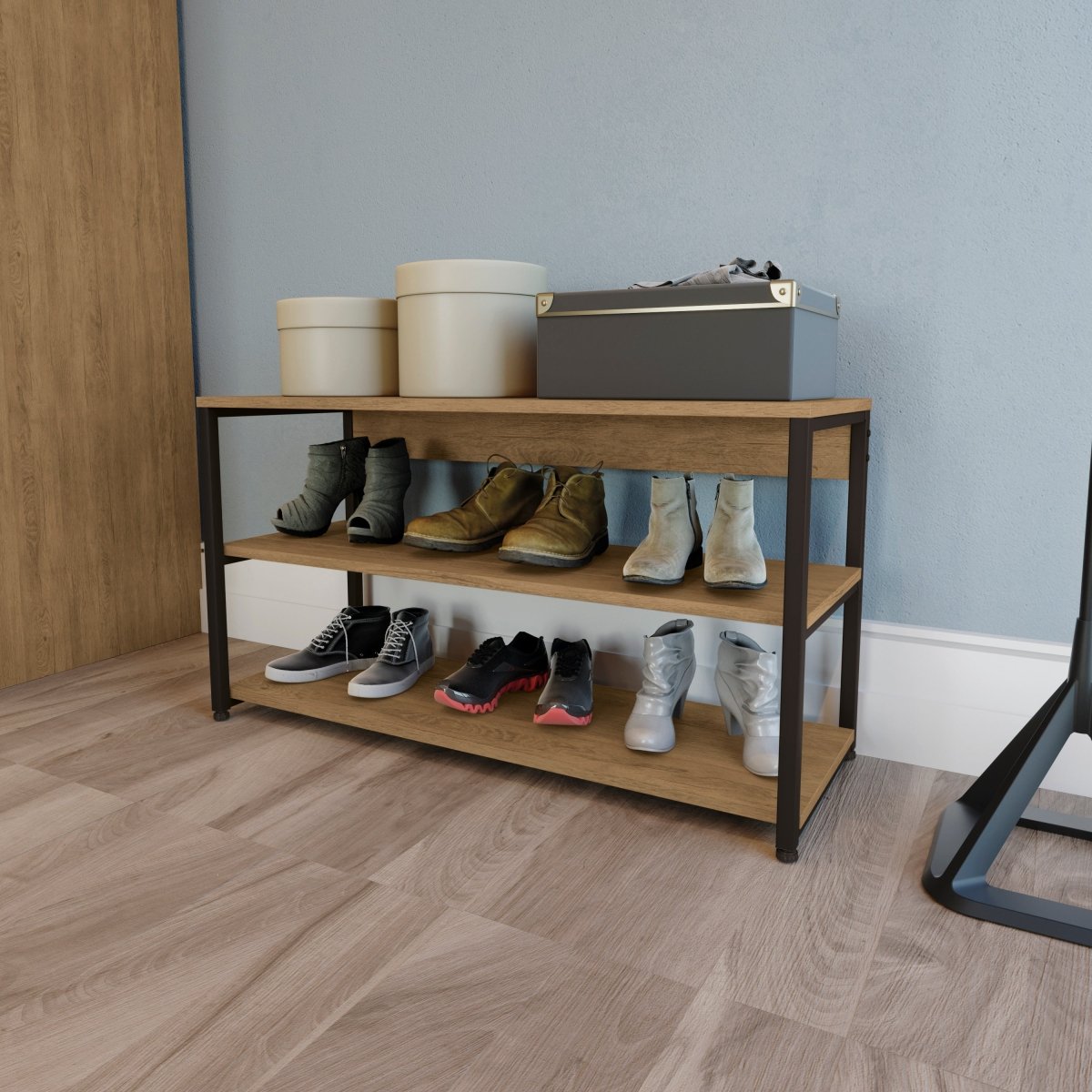 ZAPATERA LINEA INDUSTRIAL HIERRO - BALTON HOGAR - LI020-FRPRF