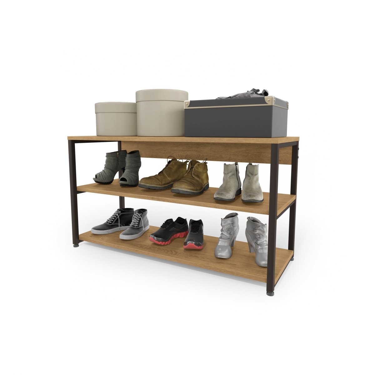 ZAPATERA LINEA INDUSTRIAL HIERRO - BALTON HOGAR - LI020-FRPRF
