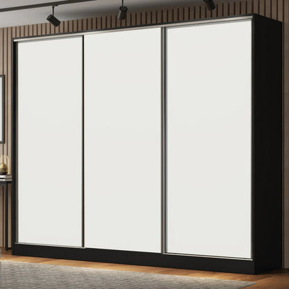 Ropero Placard Matrimonial 100% MDF Zurique 231cm Puertas Corredizas