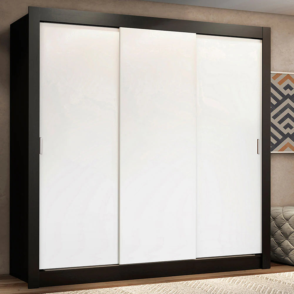 Ropero Placard Matrimonial Monaco 170CM Sin Espejo 3 Puertas Corredizas