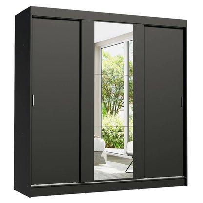 Ropero Placard Matrimonial Reno 180CM Pareja con 1 Espejo 3 Puertas Corredizas