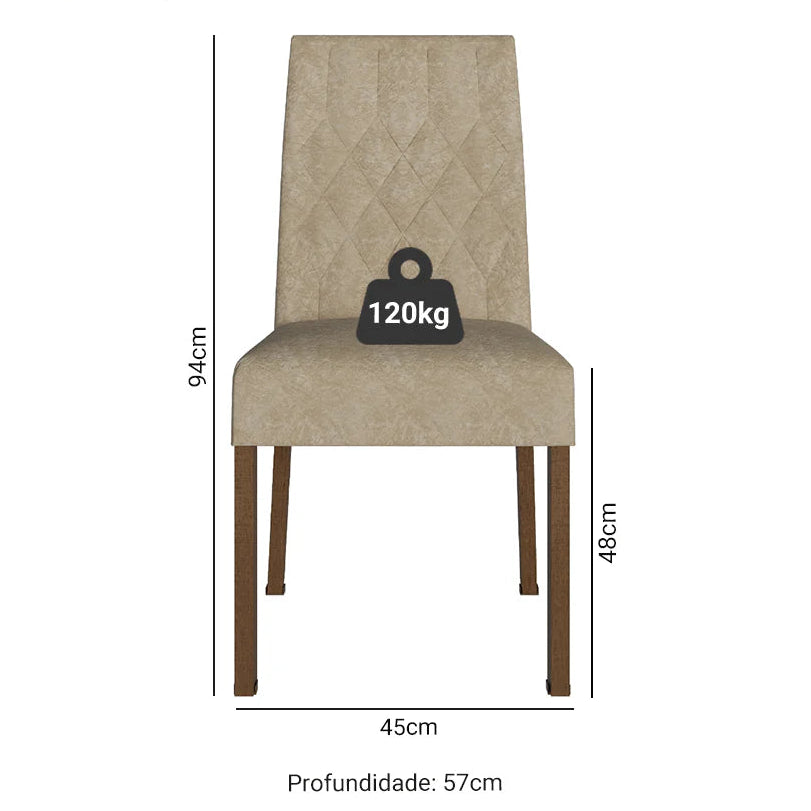 Kit 2 Sillas 4254 Rustic/Imperial LIQUIDACIÓN