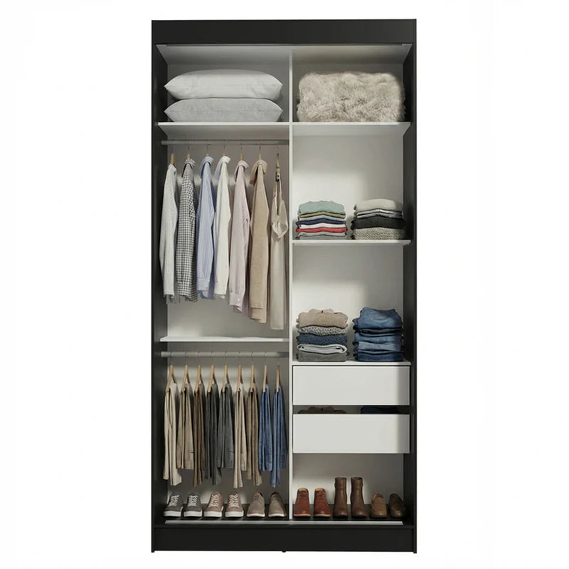 Ropero Placar Tokyo de 2 puertas corredizas con espejo