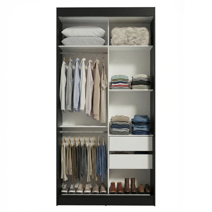 Ropero Placar Tokyo de 2 puertas corredizas con espejo