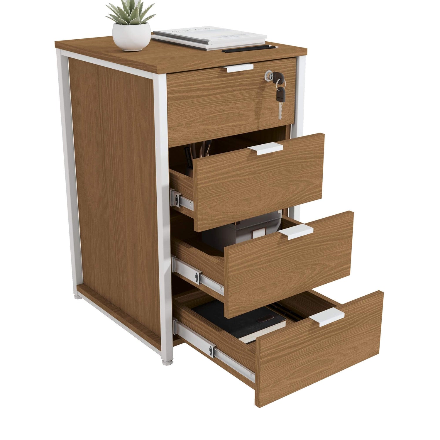 Cajonera con llave - Linea Industrial