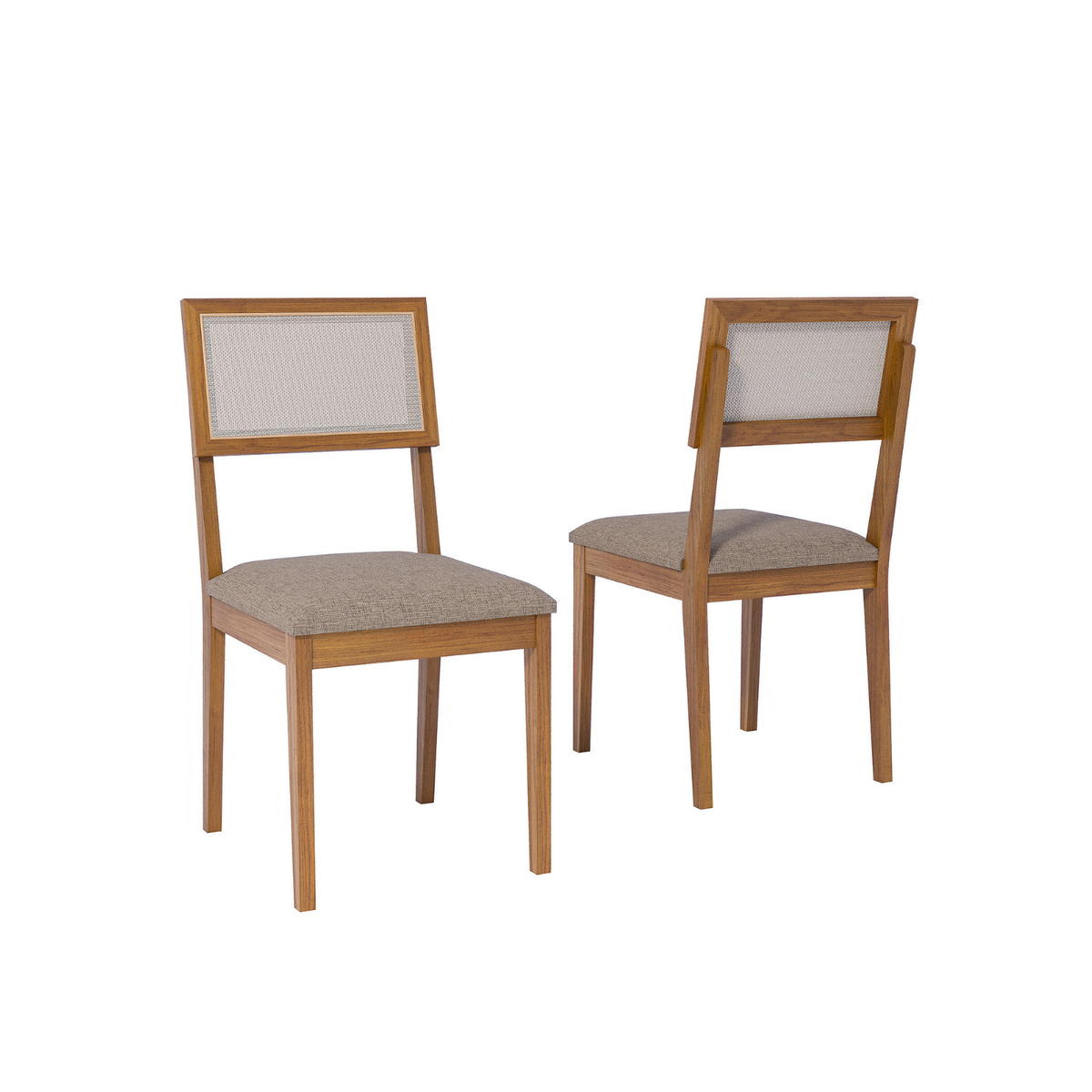 Juego de Comedor Catalina 1.80cm con 6 sillas Enara - Madera Maciza