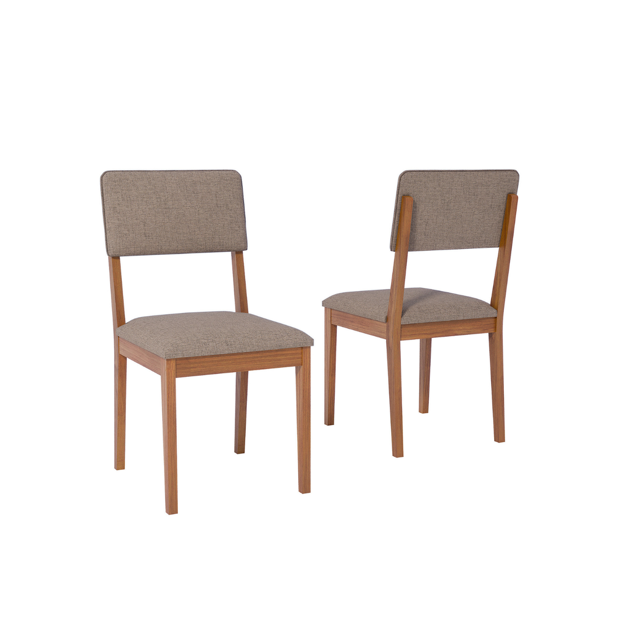 Juego de Comedor Catalina 1.80cm con 6 sillas Selene - Madera Maciza