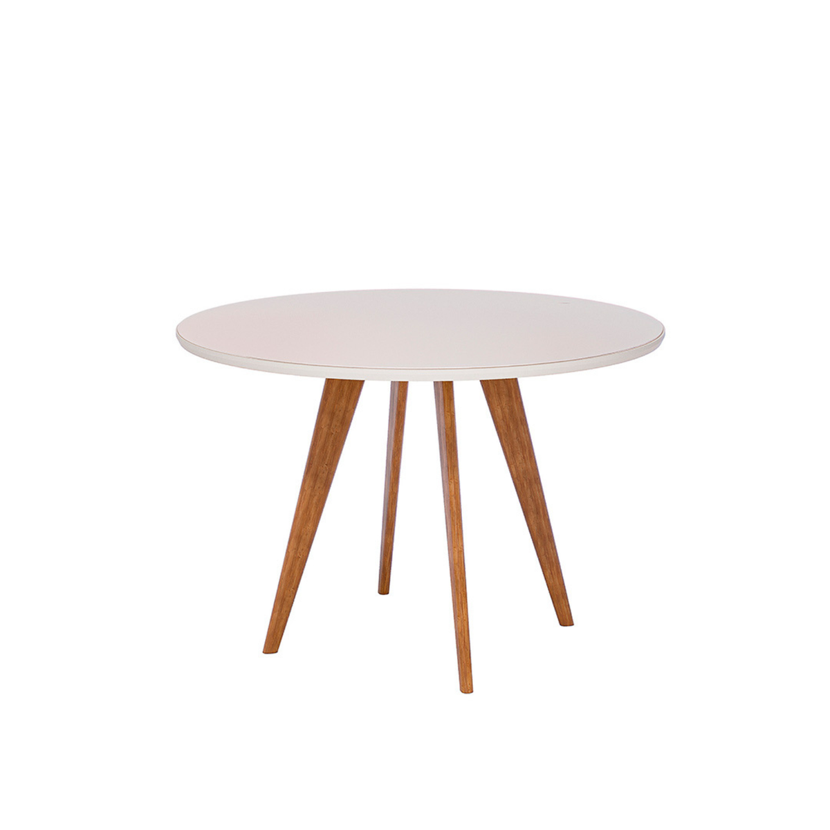 Juego de Comedor Amara Redonda 1.09cm con 4 Sillas Selene - Madera Maciza