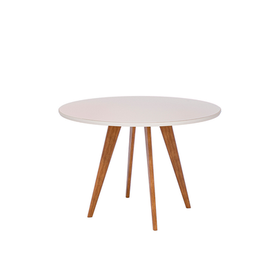 Juego de Comedor Amara Redonda 1.09cm con 4 Sillas Selene - Madera Maciza