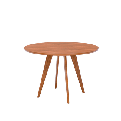 Juego de Comedor Amara Redonda 1.09cm con 4 Sillas Selene - Madera Maciza