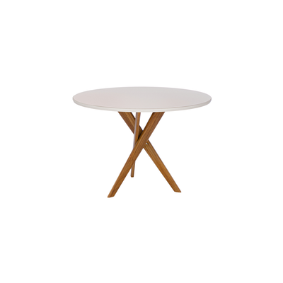Juego de Comedor Catalina Redonda 1.09cm con 4 Sillas Selene - Madera Maciza