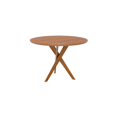 Juego de Comedor Catalina Redonda 1.09cm con 4 Sillas Selene - Madera Maciza