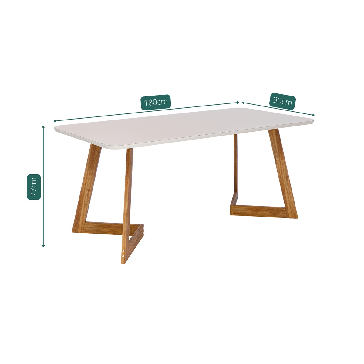 Mesa de Comedor Catania 1.80cm - Madera Maciza