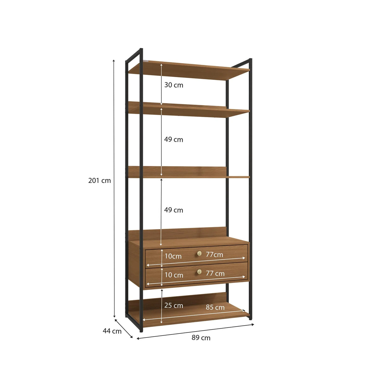 Combo Closet Abierto Modular P49 y P50 - Linea Industrial