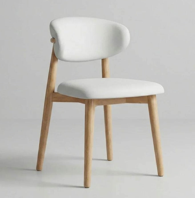 Juego de Comedor Alba 1.00cm con 4 sillas Mia en Cuerina