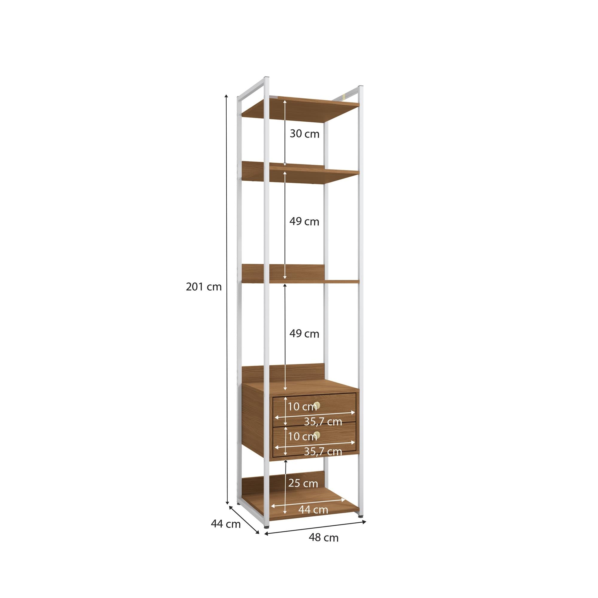 Combo Closet Abierto Modular P49 y P50 - Linea Industrial