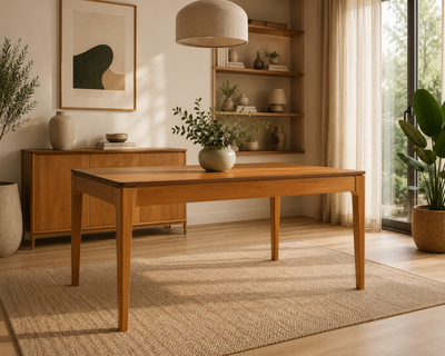 Mesa de Comedor Mira Rectangular - Madera Maciza