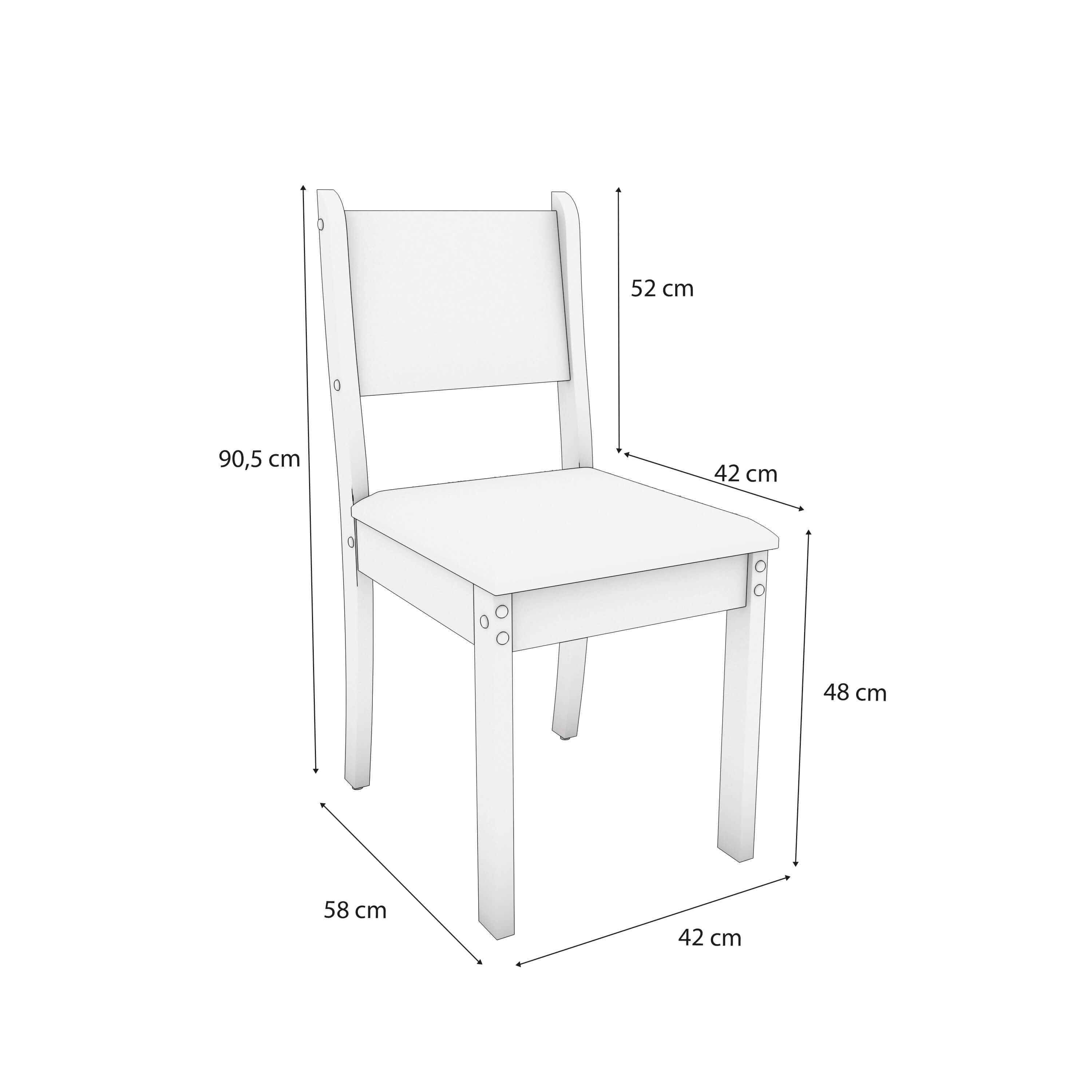 Juego de Comedor Melina 120CM + 4 Sillas Cora
