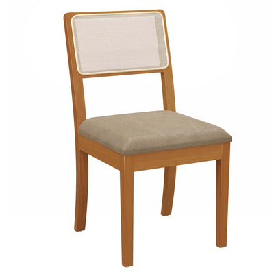 Juego de comedor Mesa Elma Redonda con Tapa de Vidrio Blanco con 4 Sillas Lola