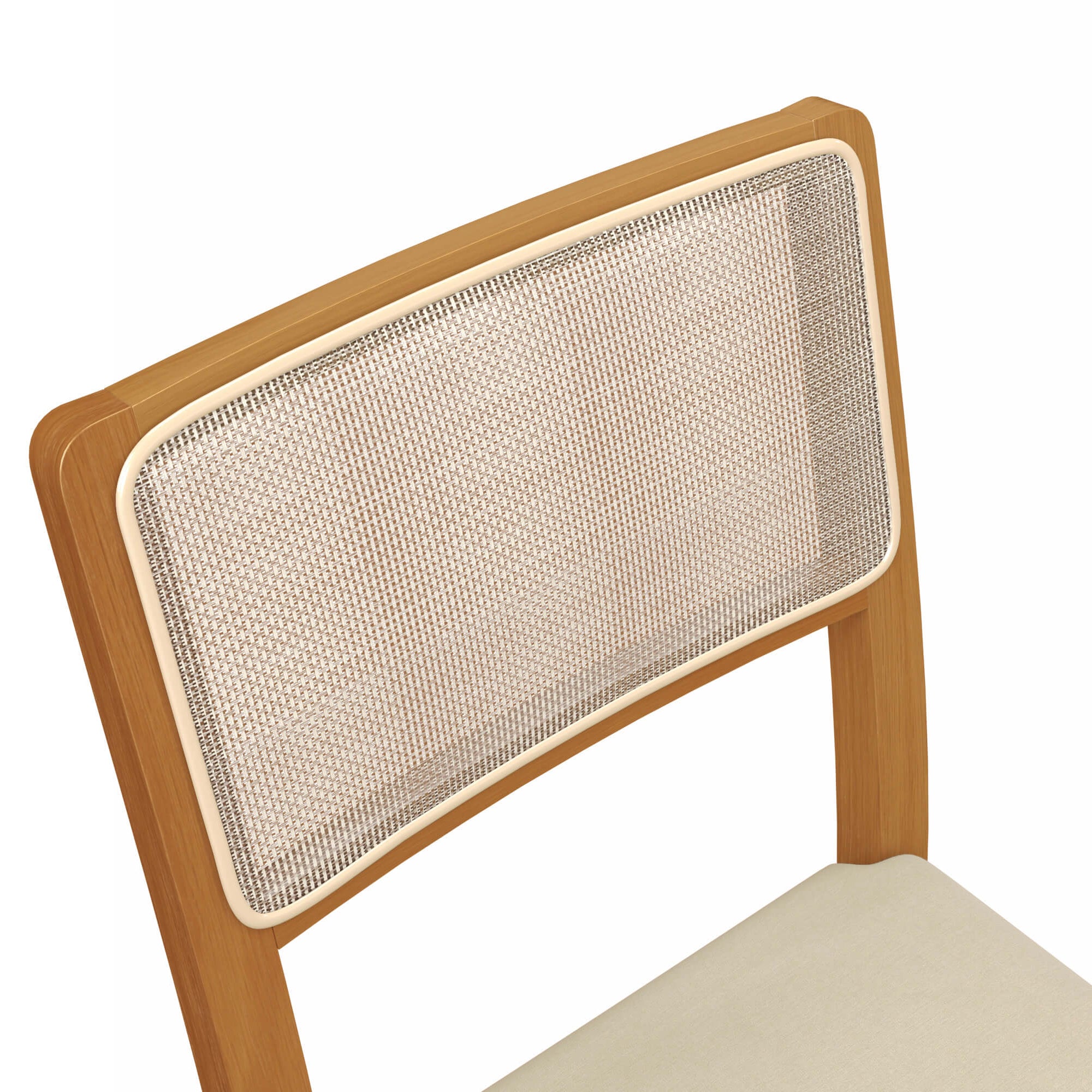 Juego de comedor Mesa Elma Redonda con Tapa de Vidrio Blanco con 4 Sillas Lola