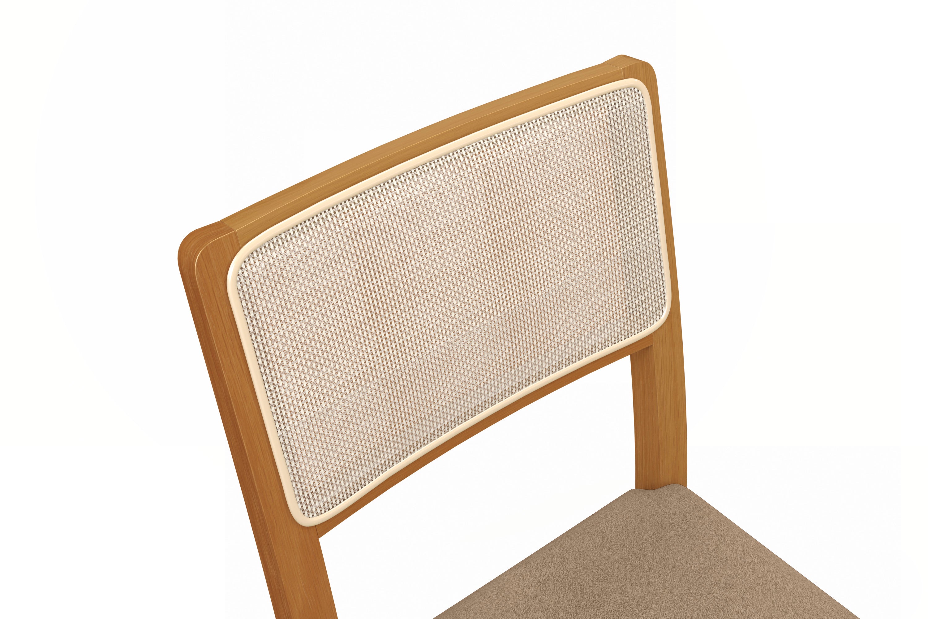Juego de Comedor Bianca 6 Sillas Madera Maciza y Vidrio Sobrepuesto