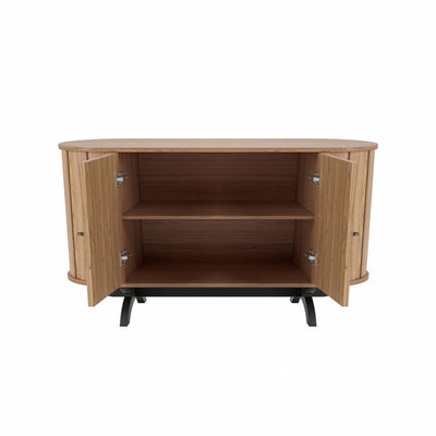 Aparador Prime Recibidor Curvo 130cm 100% MDF - Linea Factory