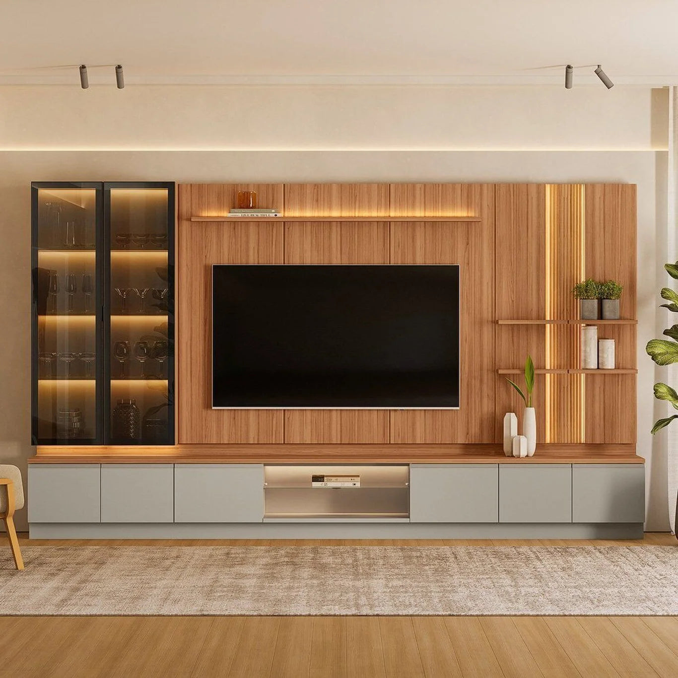 Conjunto Modular - Magnum 380CM - Cristalero con Led