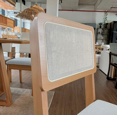 Juego de comedor Melina 120cm con 4 Sillas Ova 100% MDF