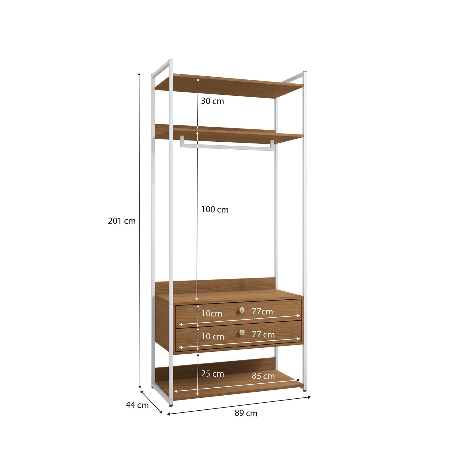Closet Abierto Modular P47 - Linea Industrial
