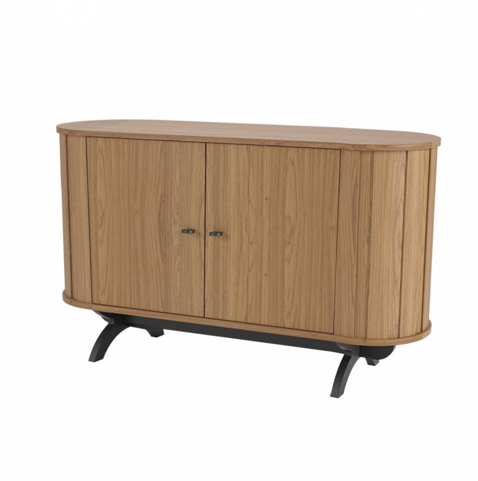 Aparador Prime Recibidor Curvo 130cm 100% MDF - Linea Factory
