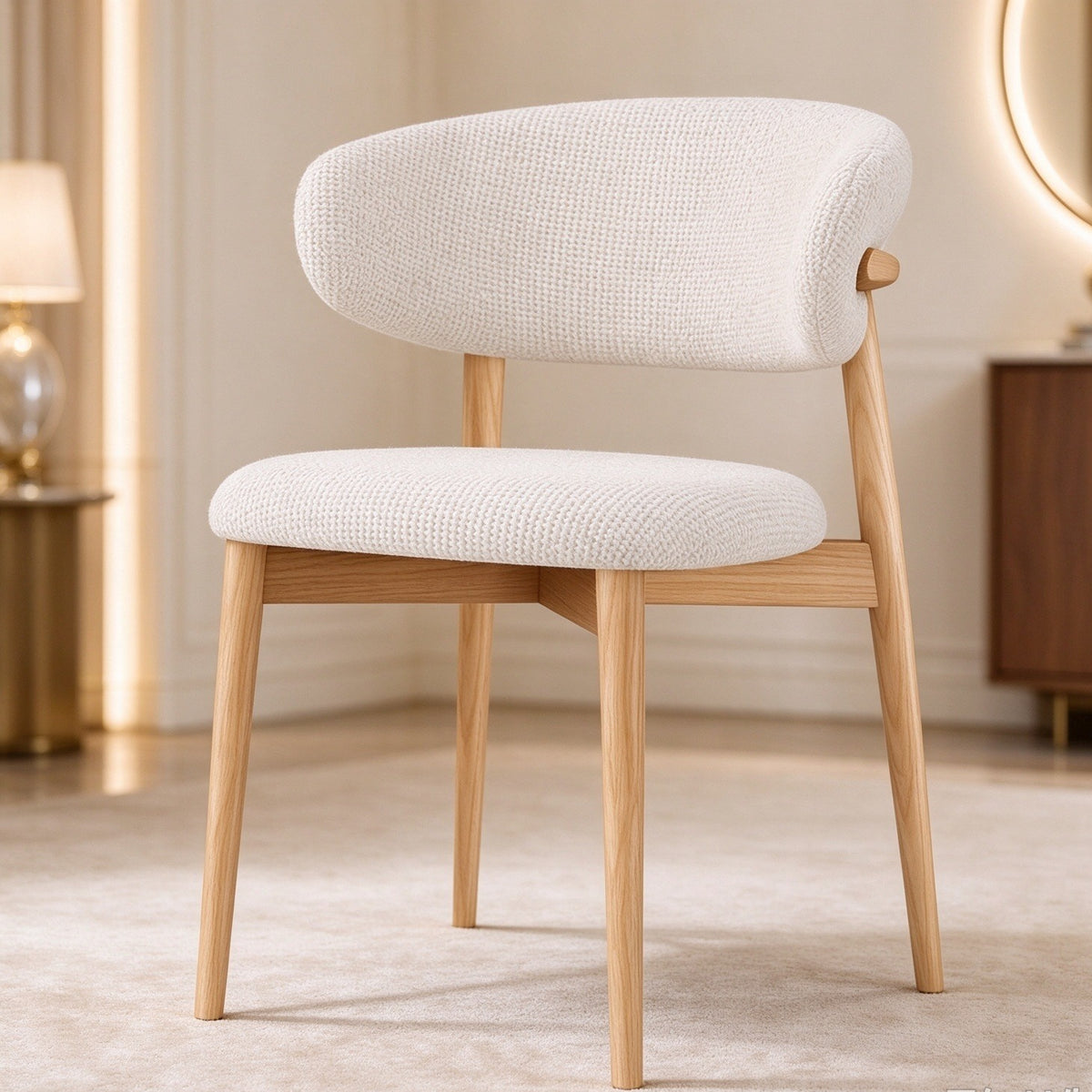 Juego de Comedor Oslo con 4 sillas Mia en Lino
