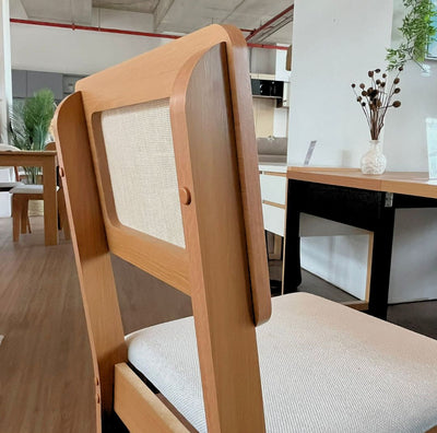 Juego de comedor Melina 120cm con 4 Sillas Ova 100% MDF