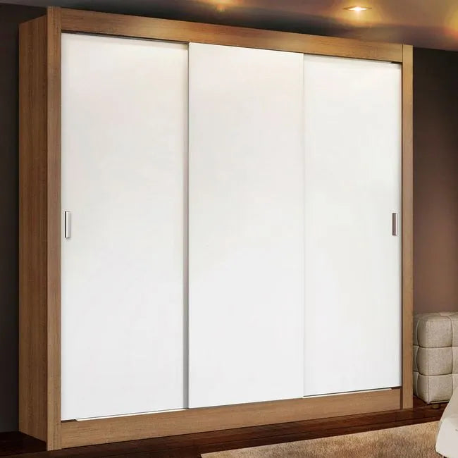 Ropero Placard Matrimonial Monaco 170CM Sin Espejo 3 Puertas Corredizas