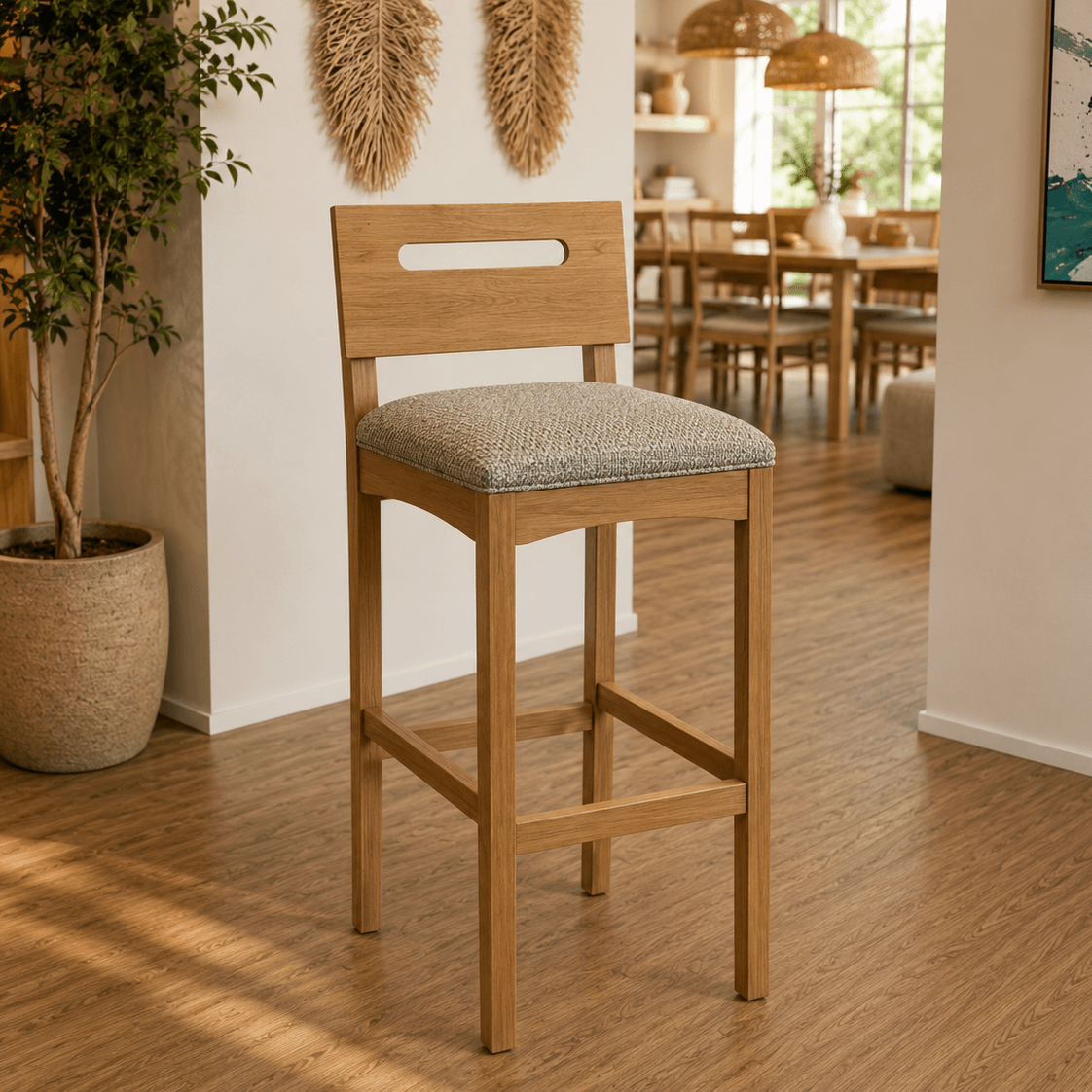 Banqueta Mia - Madera Maciza