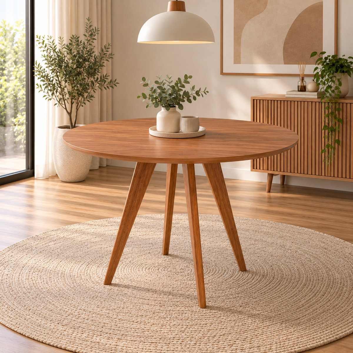 Mesa Amara Redonda 1.09cm - Madera Maciza