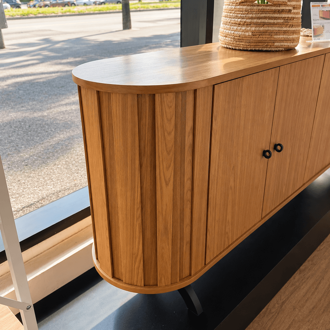 Aparador Curvo 180cm 100% MDF - Linea Factory