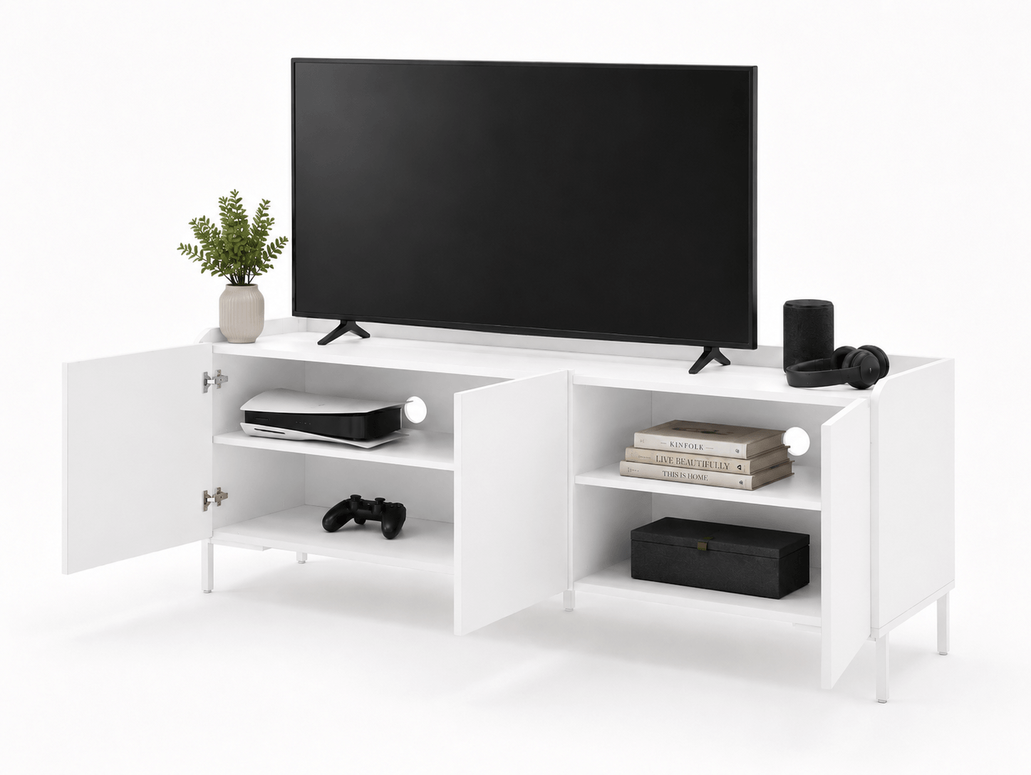 Rack Curve - 135CM Patas Metal