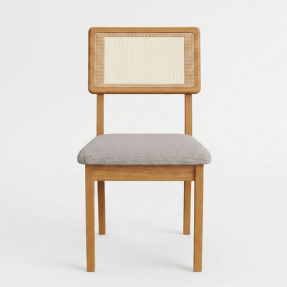 Silla de comedor Monica 100% MDF con RATAN