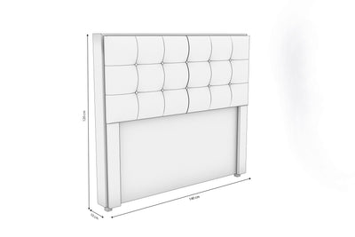 Respaldo de Cama Mela Terciopelo Gris - Tapizado
