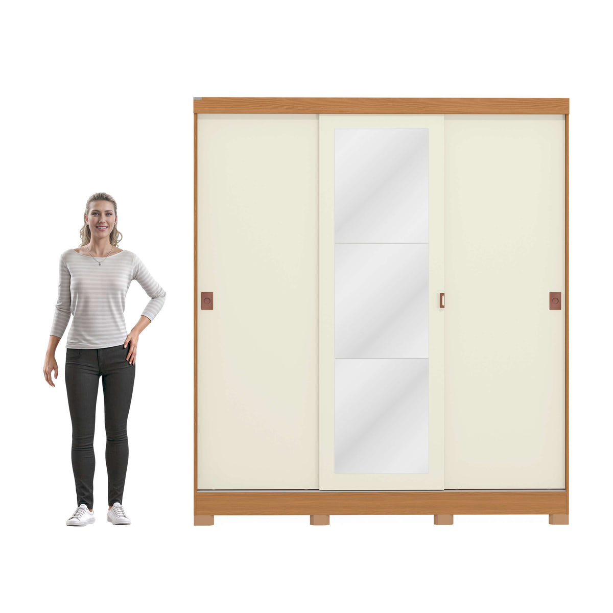 Ropero 3 Puertas Corredizas 180CM - Turin