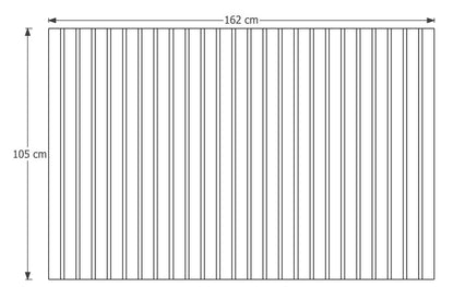 Cabecera de Cama Maraca Listones - con Led