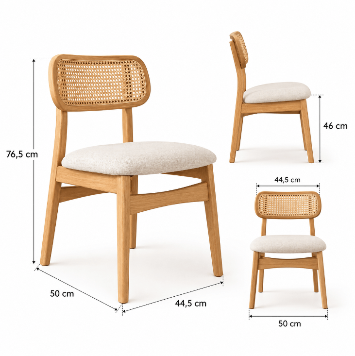 Juego de Comedor 1.20 Odin con 4 sillas Olin