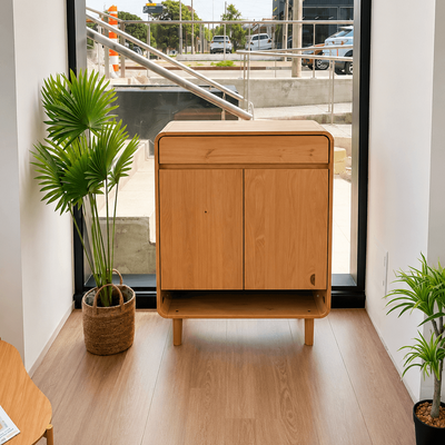 Zapatera Vertical 18 Pares Barcelona - Madera Maciza