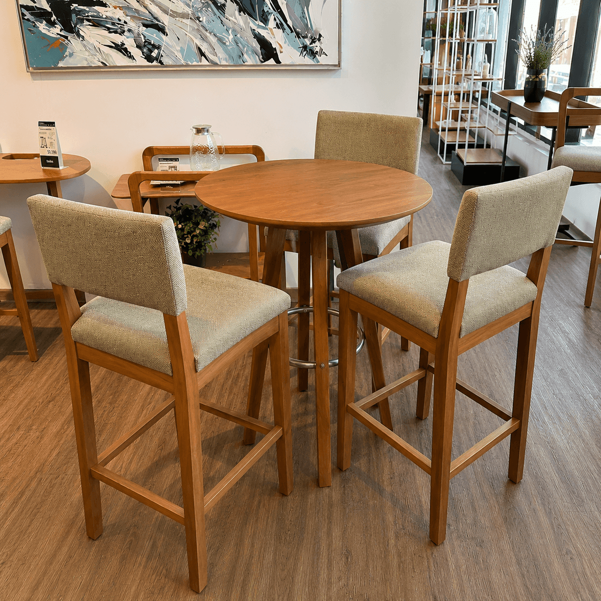 Conjunto Isla Aurea con 3 Banqueta Noa
