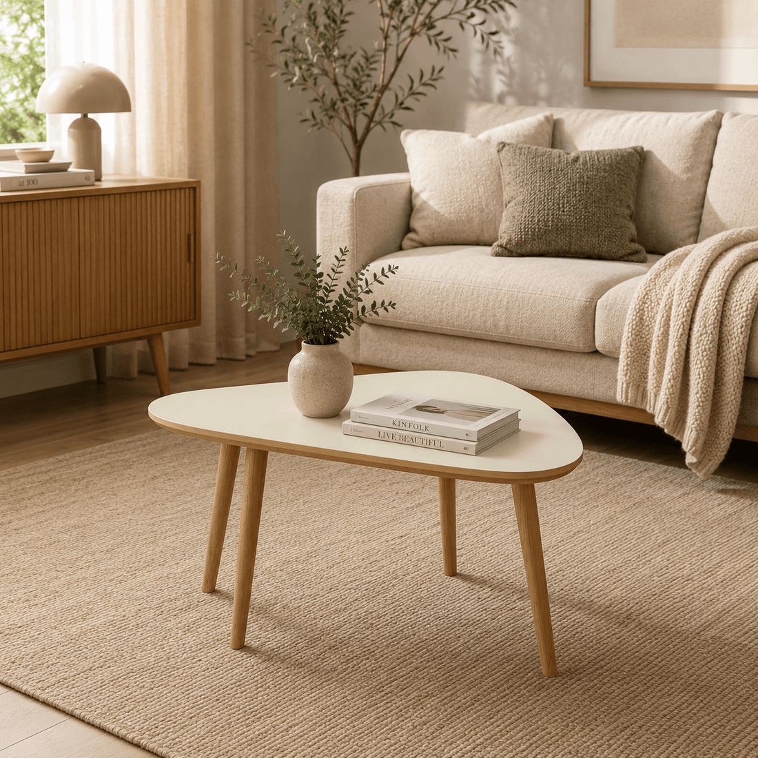 Mesa De Centro Ratona Organica 79cm 100% MDF