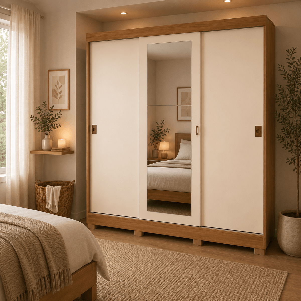 Ropero 3 Puertas Corredizas 180CM - Turin