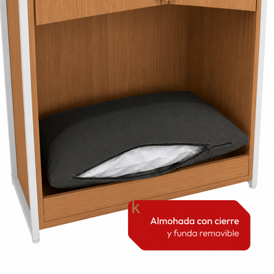 Mueble organizador para mascotas con 3 estantes - Linea Industrial