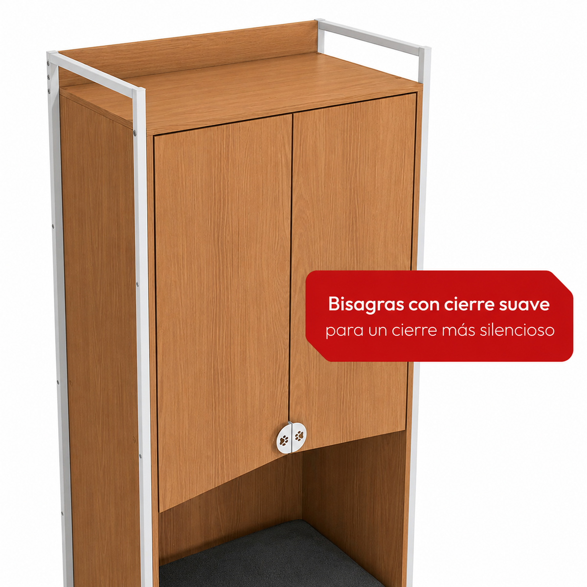 Mueble organizador para mascotas con 3 estantes - Linea Industrial