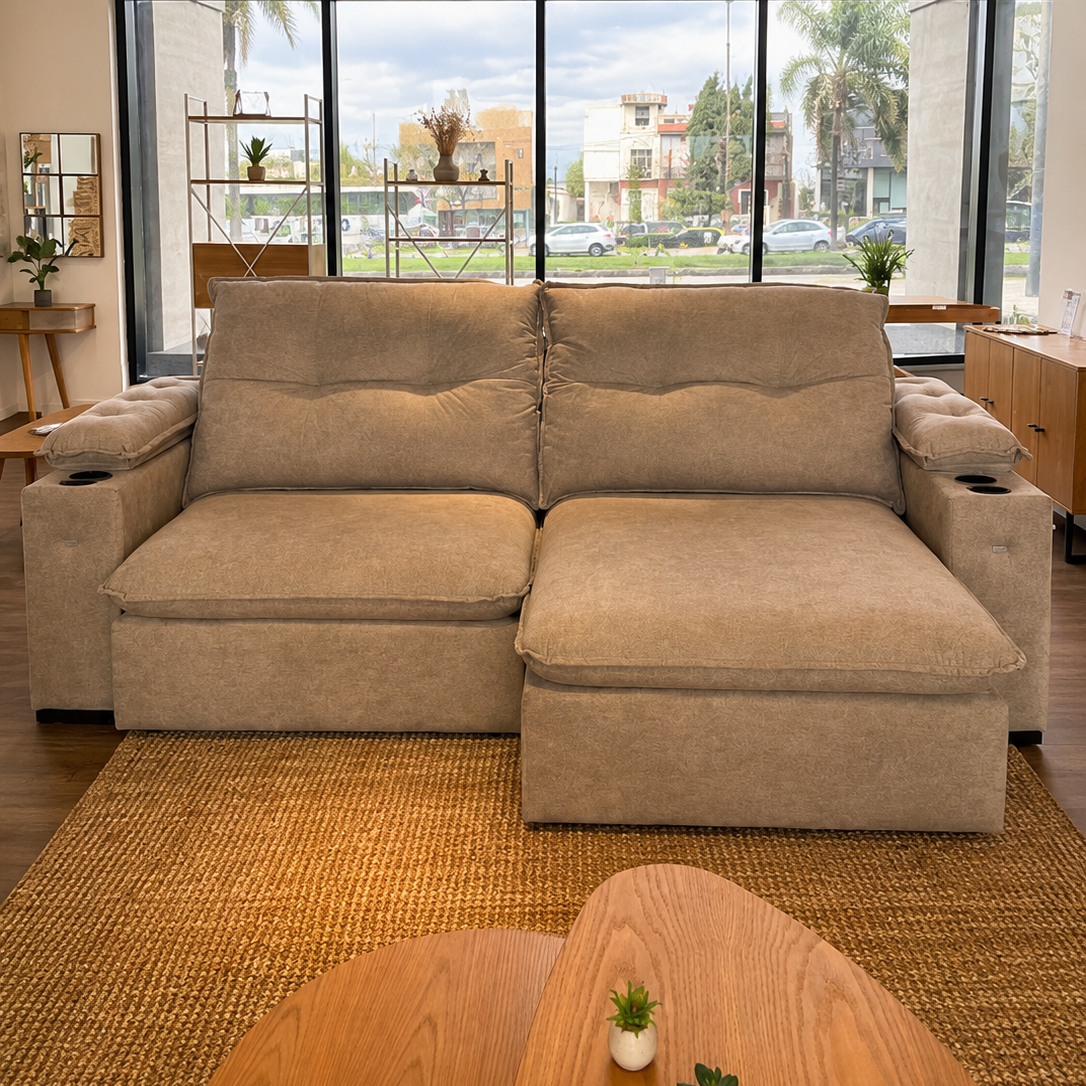 Sofa Zandon 260CM - Retractil/Reclinable